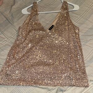 Sequence tan top size small